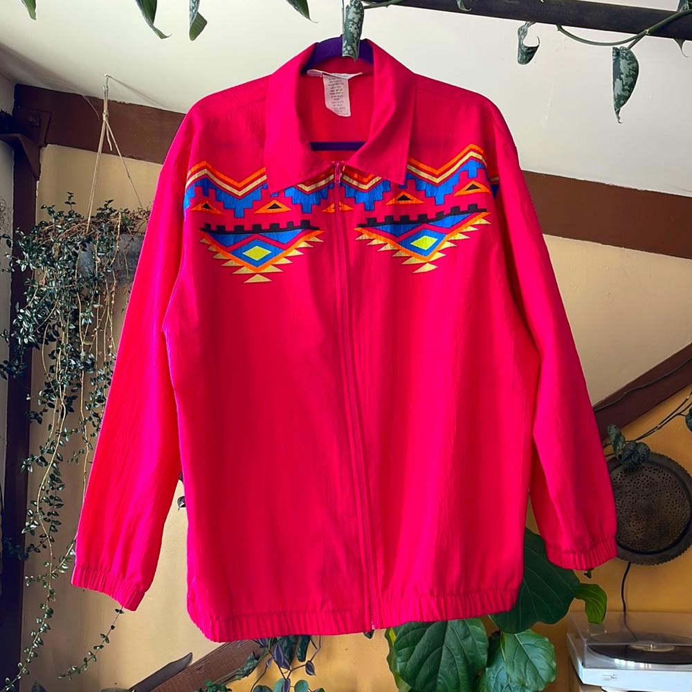 Unisex vintage western Aztec light jacket